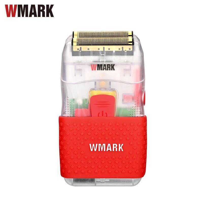 WMARK โปร่งใสตัดผม shaper เครื่องโกนหนวดเครา USB มีดโกนหนวดไฟฟ้าสําหรับ en หัวโกนหัวน้ํามัน hine NG-