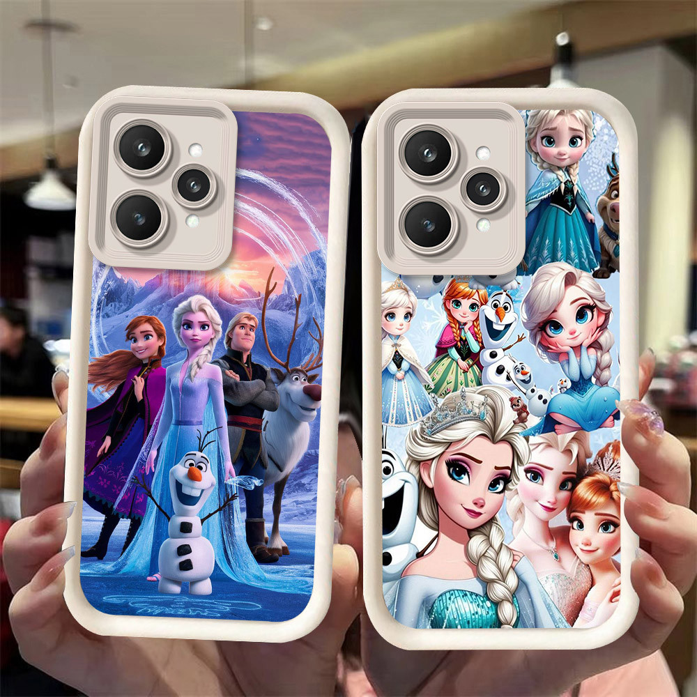 J-25 Frozen ดำขาวชมพูเคสโทรศัพท์หรับ Realme 9i V23i C35 C31 Q5i 10 V23 5G