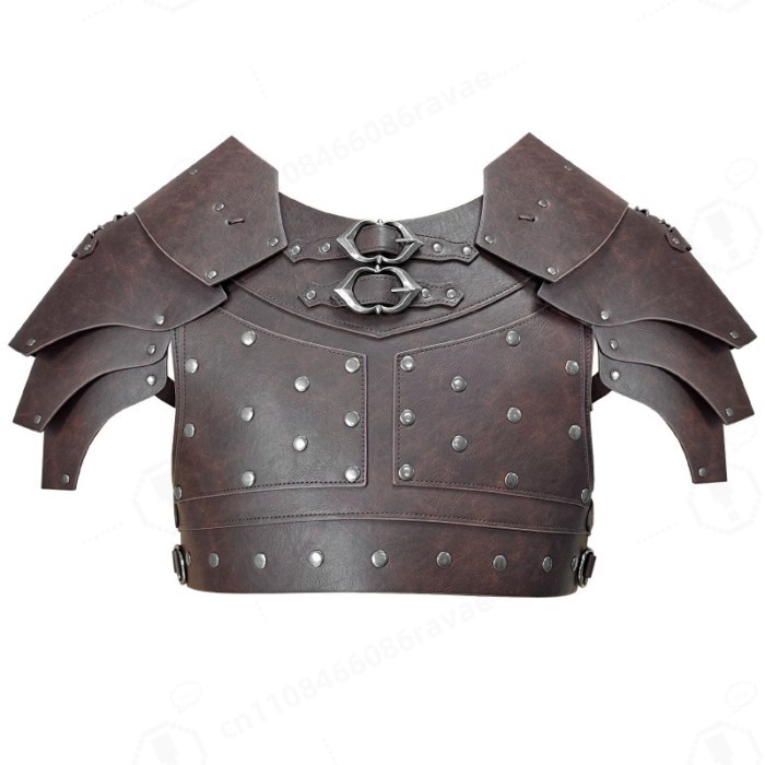 Medieval Studded Shoulder Chest Armor Viking Harness Halloween LARP Cosplay Prop