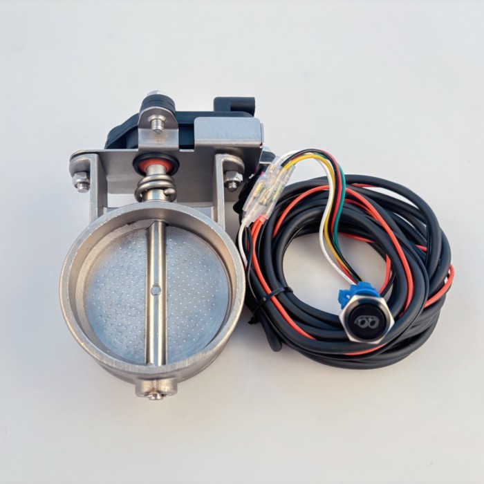 Button Control Electric exhaust control valve Electric Valve Unit Excellent sealing Exhaust Control