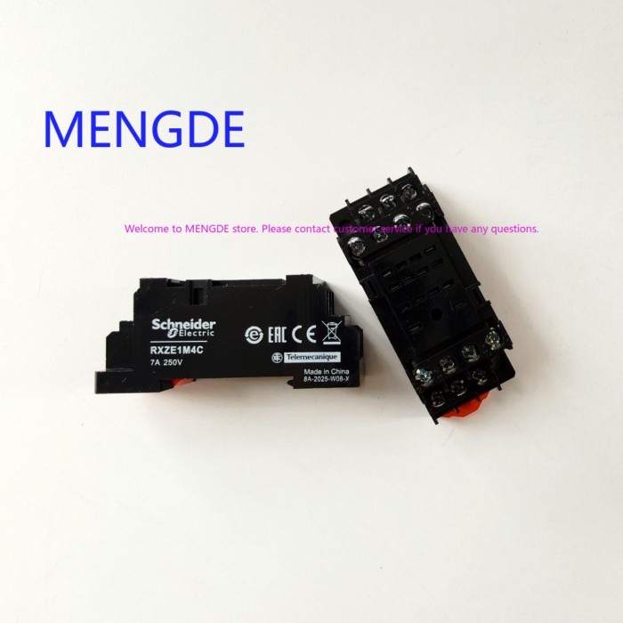 10 Pcs Schneider Intermediate Relay Base RXZE1M2C 8-pin 2O 2C RXZE1M4C 4O 4C 14-pin Base 7A New Ori
