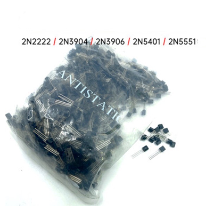 1000pcs 2N2222 2N2222A 2N2907 2N2907A 2N5401 2N5551 S8050 S8550 S9012 S9013 S9014 S9015 2N3904 2N39