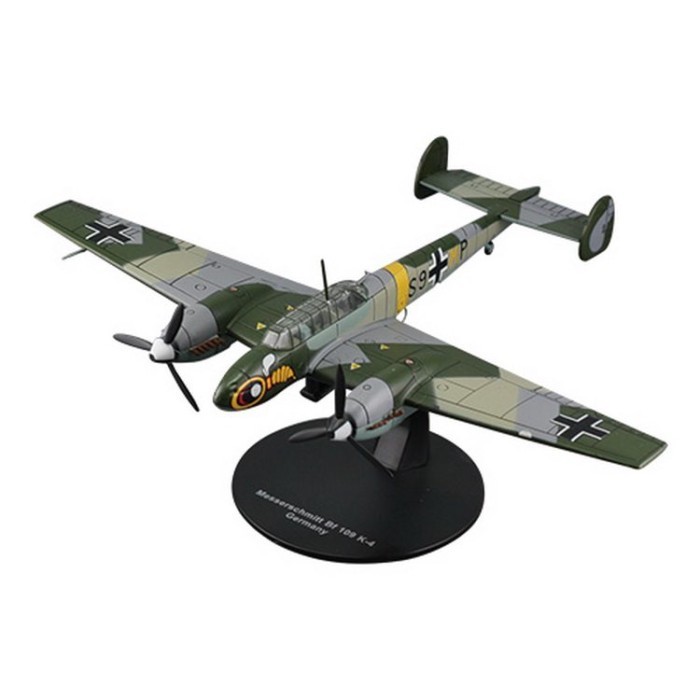 DeAGOSTINI Masterpiece Aircraft 1/72 No.51 เยอรมัน BF110 Fighter สําเร็จรูปโลหะผสมรุ่นยี่ห้อใหม่