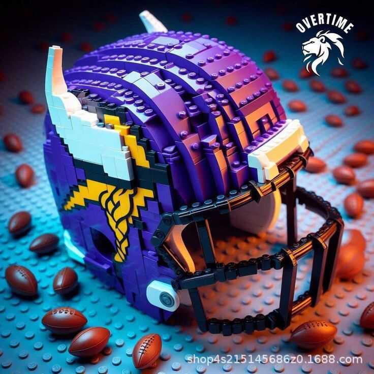 NFL Building Block Helmet Pro Rugby Major League Team ของเล่นสร้างสรรค์