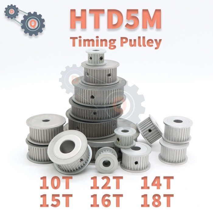 HTD 5M Timing Pulley 10T 12T 14T 15T 16T 18T Synchronous Wheel Belt Pulley HTD5M 10Teeth 12Teeth 14