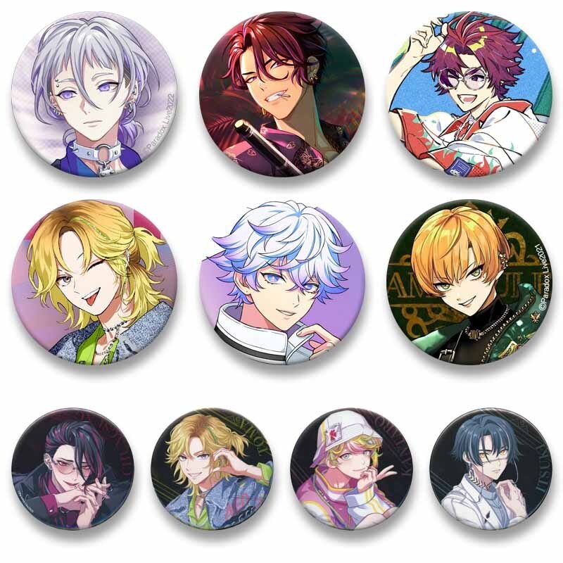 การ์ตูนที่กําหนดเองบทบาท Kanata Nayuta Anne Hajun Allen เคลือบ Pins อะนิเมะ Handmade รอบเข็มกลัดส่วน