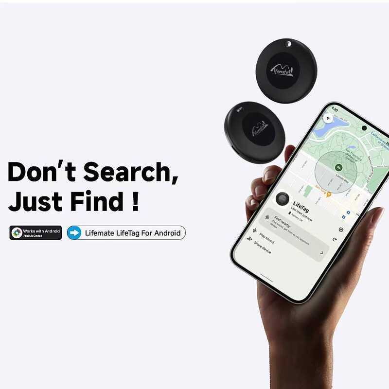 Life Tag Android Locator AIRTAG อุปกรณ์ป้องกันการสูญหายกระเป๋าเดินทางตําแหน่งสัตว์เลี้ยง Google Cert