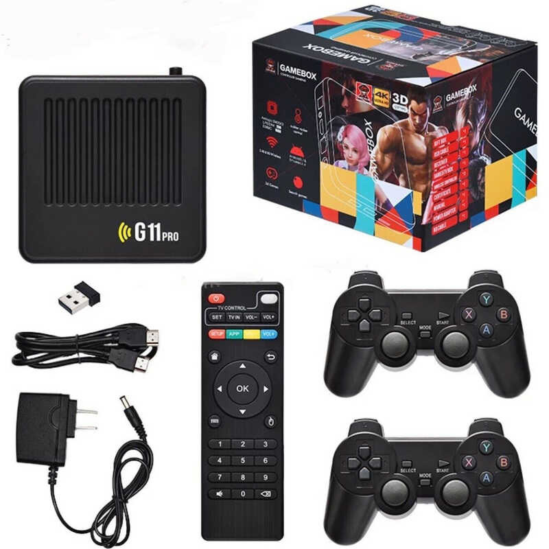 G11 pro HD TV Game Set-Top Box Dual System Android 9.0 Wireless Home Game Console