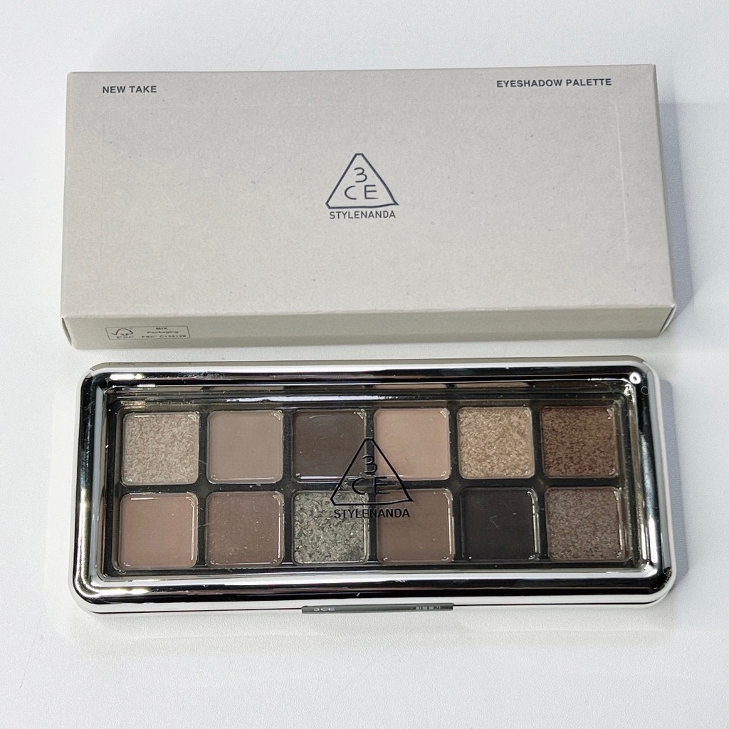 2025 แฟชั่น专/50 3ce 12色眼影盘色号:raw Nuetrals#,creative Filter#,motion Frame#,pink Journey#,quiet Brown#