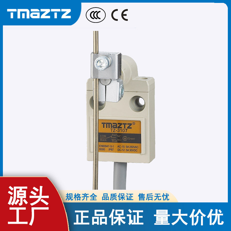 ทซ3107กันน้ําจังหวะจํากัดไมโครสวิทช์โลหะก้านโยกแขนลูกกลิ้งปรับใต้น้ําใช้จํากัด