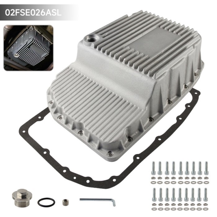 Heavy Duty Raw Transmission Oil Pan For 2007-2021 GM 1500/Yukon/Avalanche 6L80 Sierra Chevrolet Alu