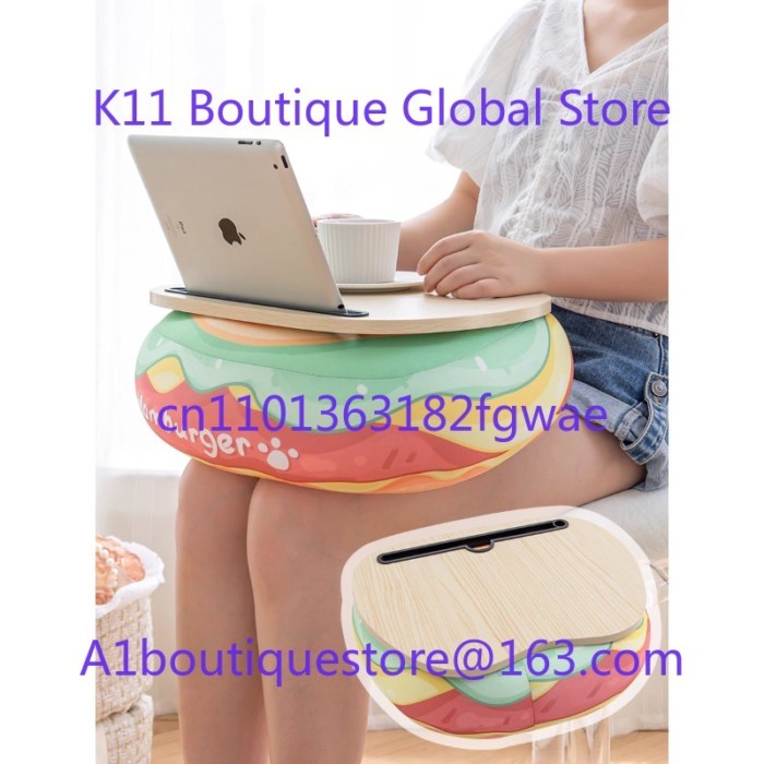 Notebook Magnetic Lap Table Upholstered Tray Table Lazy Knee Bed Computer Cushion Flat Table Studen