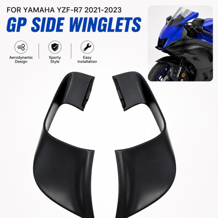 Motorcycle Side Winglet Spoiler GP Fairing Kit Compatible With Yamaha YZF-R7 R7