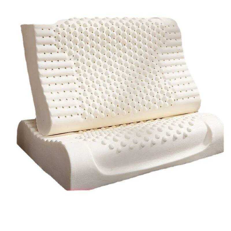 C 3% Thai Natural Latex Pillow Neck Pillow Cervical Spine Home Adult Student Latex Core