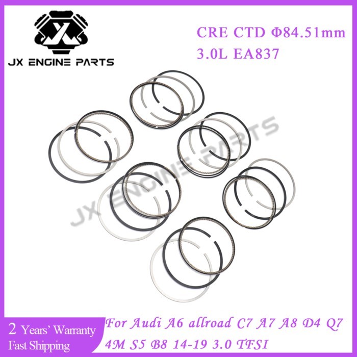 EA837 CRE CTD Engine Piston Ring Set For Audi 3.0 A6 allroad C7 A7 A8 D4 Q7 4M S5 B8 14-19 3.0 TFSI