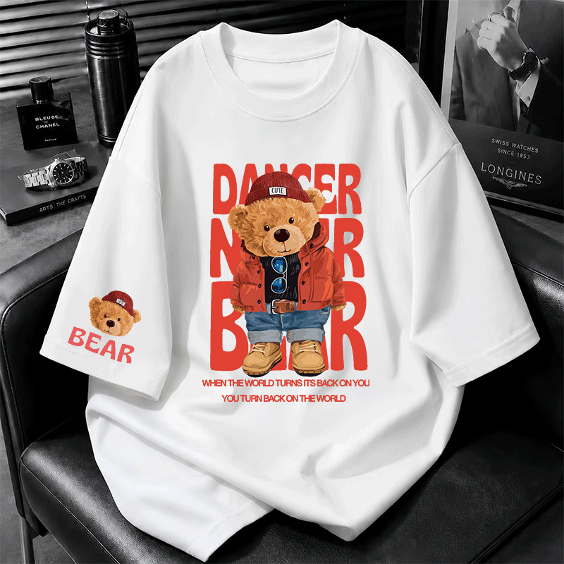 [COD]เสื้อยืดพิมพ์ลายหน้า-ปลายแขน ทันสมัยเรียบง่าย ใส่ได้ทั้งชายหญิง นุ่มสบาย ไม่ต้องรีด ระบายอากาศดี แห้งไว MAN T-SHIRT