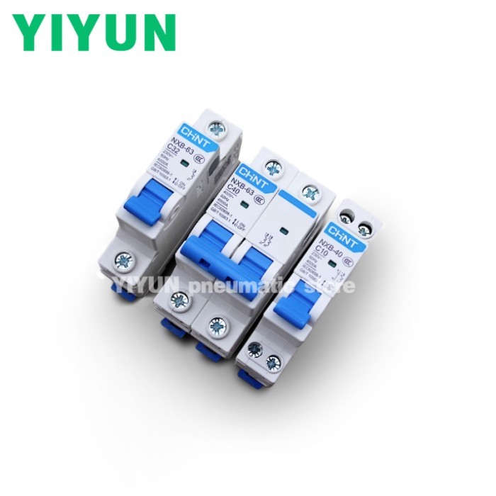 CHINT NXB-63 1P 2P 3P 4P C1 2 3 4 6 10 16 20 25 32 40 50 63 Circuit Breaker DIN Rail Mounting Minia