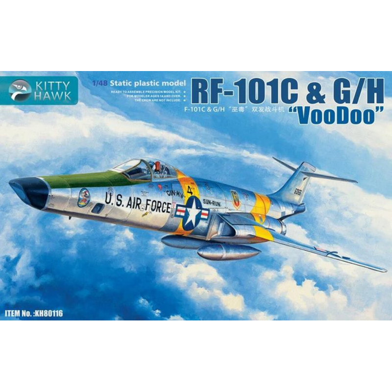 Kitty Hawk KH80116 RF-101C & G/H "VooDoo" 1/48 Static model kit