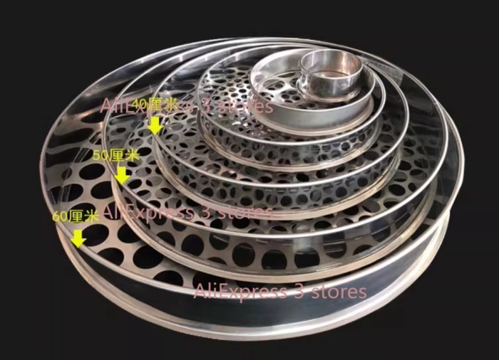 Dia 25cm Height 5cm Hole 1mm To 50mm 304 Stainless Steel Round Mesh Lab Test Sieve For Coffee Been