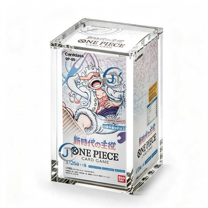 Overseas Wanzhi One Piece Card กล่องเก็บของอะคริลิคเหมาะสําหรับเวอร์ชั่นญี่ปุ่น OP-05 Enhanced Pack 
