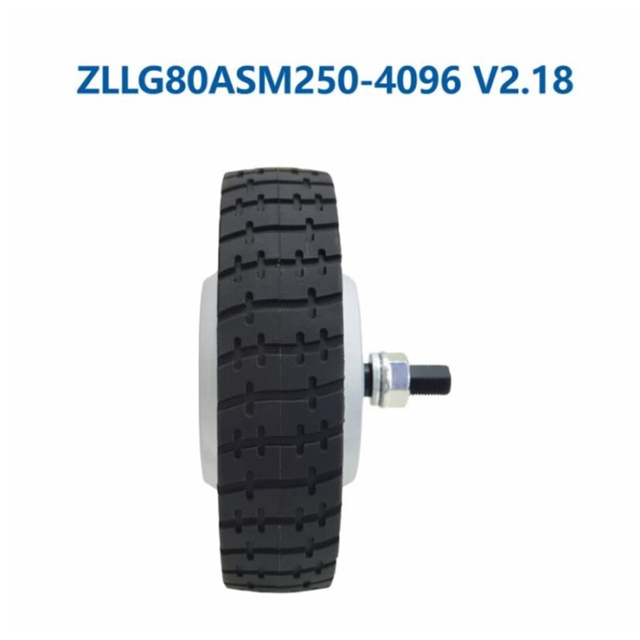 Single Shaft AGV Hub Servo Motor for 8-Inch Flat Tire Robot Or AGV Carts - Electric Drive System fo