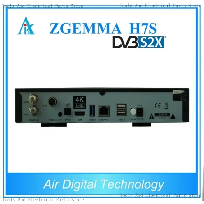 4K Satellite Digital Tv Decoder Twin S2X + Dvb C/T2 Zgemma H7S