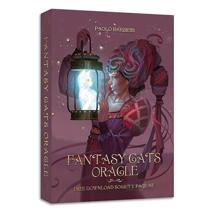 Balbery Cat ORACLE Card FANTASY CATS ORACLE พร้อมคําแนะนําคู่มือการ์ดเกมกระดานการ์ด