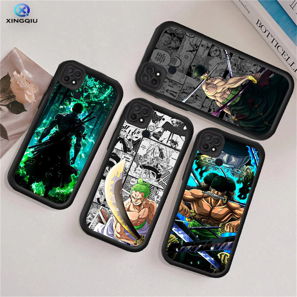 RK65 One Piece Zoro Hp ชุบปลอกสําหรับ Xiaomi Redmi หมายเหตุ POCO C65 X5 A2 7 13T 12 3 M3 14 9T F5 13