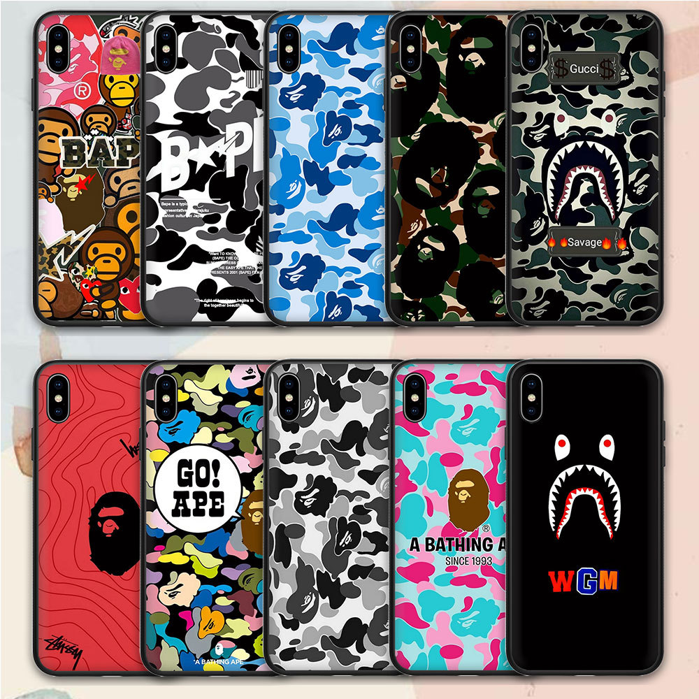 Samsung Galaxy Note 8 9 10 10Plus 10 Lite 20 20ultra S22 S22Plus S22Ultra Tpu Soft Casing 98H5 Bape 