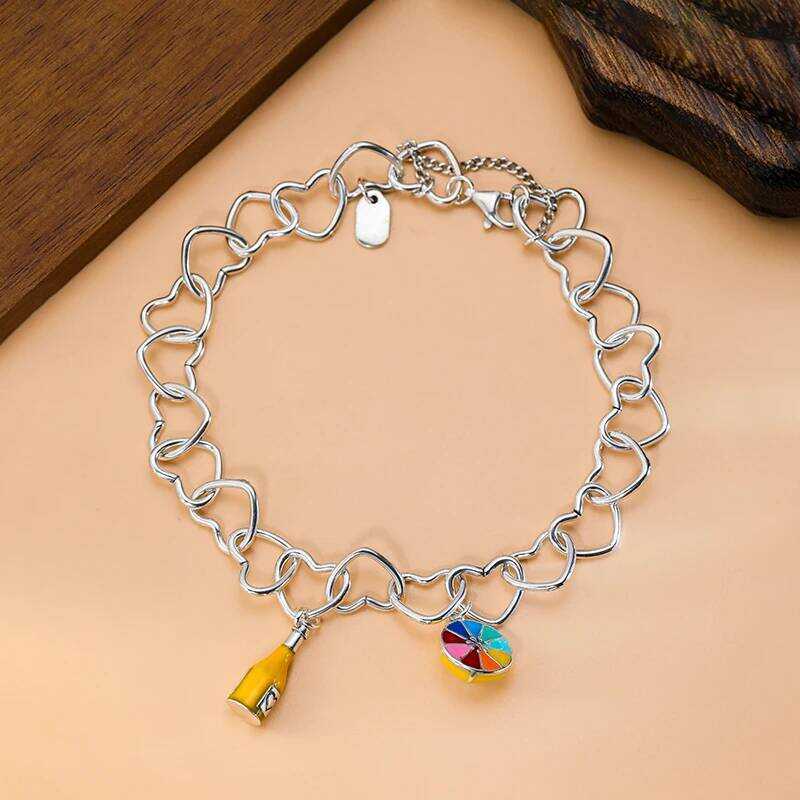 ▥ สร้อยข้อมือเงินแท้ James Avery Connected Hearts Charm จับคู่กับ Lemon Twist และ Hey, จี้ Ruth