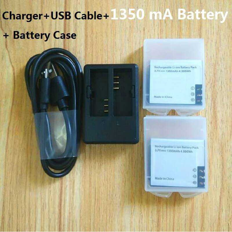 Oril 1350mAh แบตเตอรี่ Dl Charger สําหรับ C30R SJCAM SJ4000/Air/Wifi/SJ5000X EKEN H9R H6S Action กล้