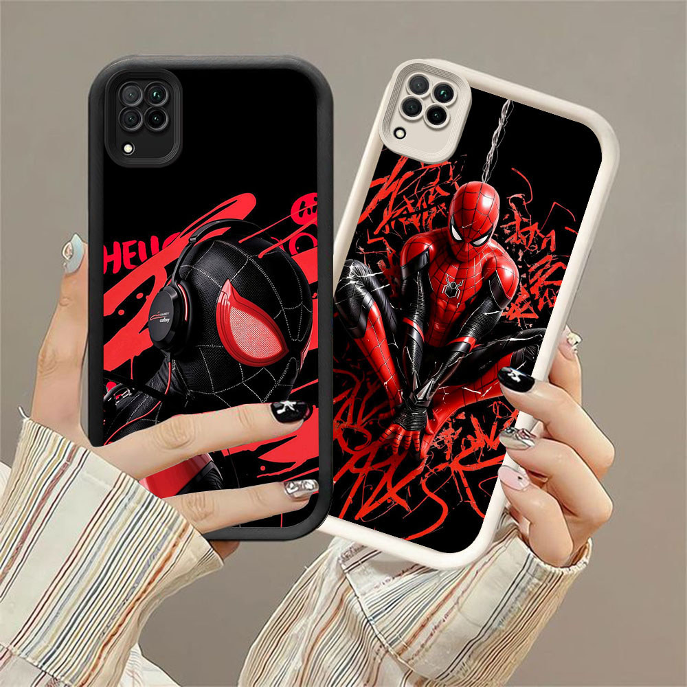 CK-76 Marvel Spider เคสกันกระแทกสําหรับ Samsung A12 A22 J2 J4 J7 Pro Plus Prime 5G