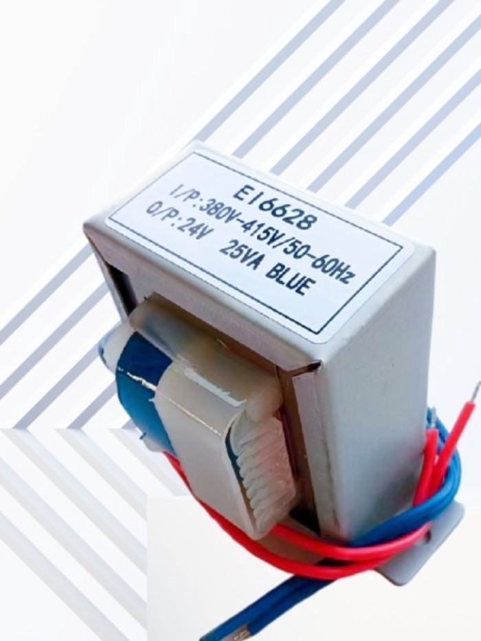 รอกไฟฟ้า Power Transformer DB-30VA 380V ถึง 24V 1.25A แนวตั้งการติดตั้ง EI6628/32