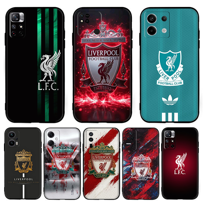 สําหรับRedmiหมายเหตุ10 Pro Max 10S 10T 11S 11 11t Plus 11E Pro SK54 Liverpoolปลอก7Y4สีดําTPUซิลิโคนอ