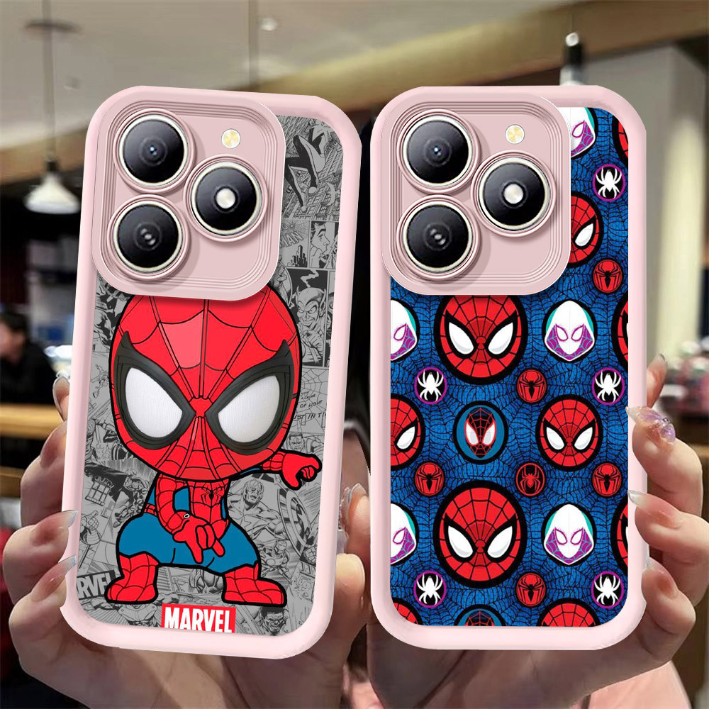J-10 Spiderman ดำขาวชมพูเคสโทรศัพท์หรับ Infinix Smart Hot 50i 30 30i 8 HD 40i Plus Pro Play