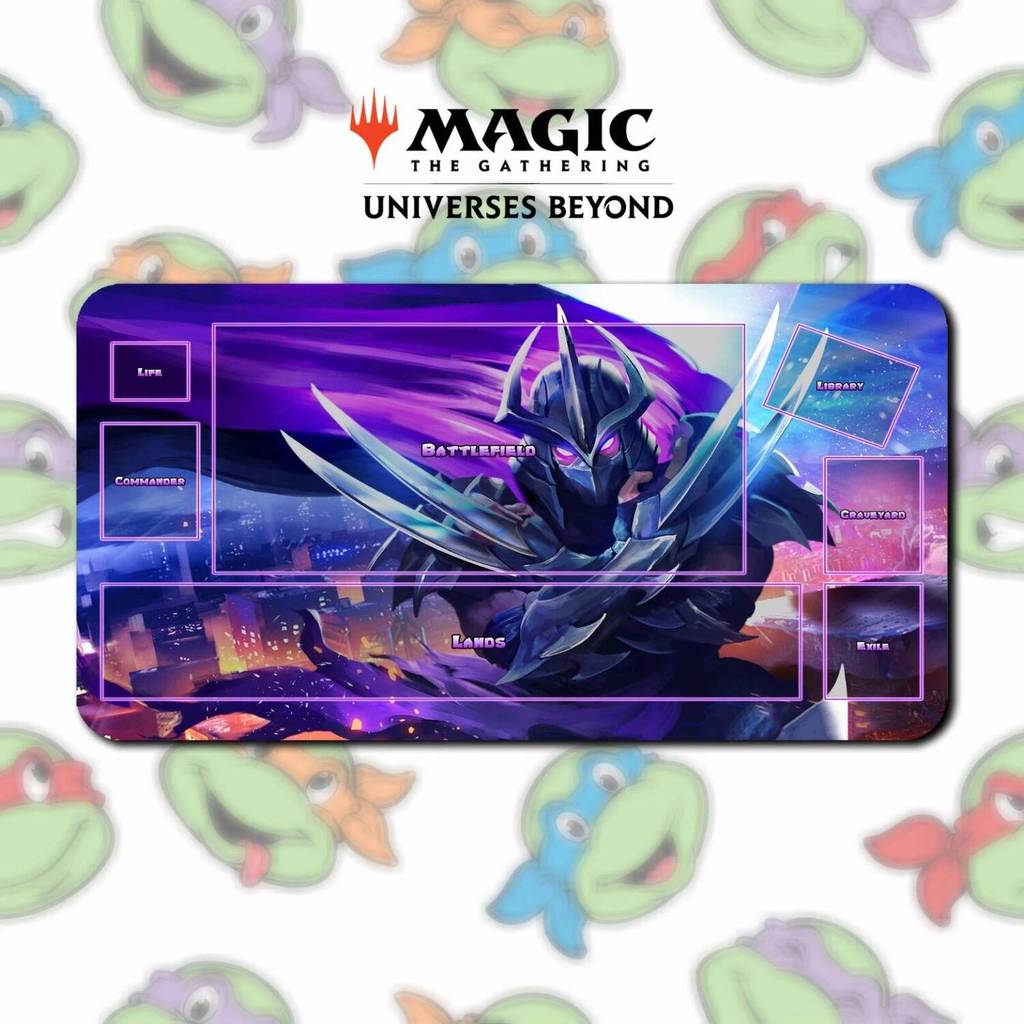 Playmat Shredder - MTG Magic The Gathering x TMNT เต่านินจาวัยรุ่นอะนิเมะ Battle การ์ดเกม Mousepad