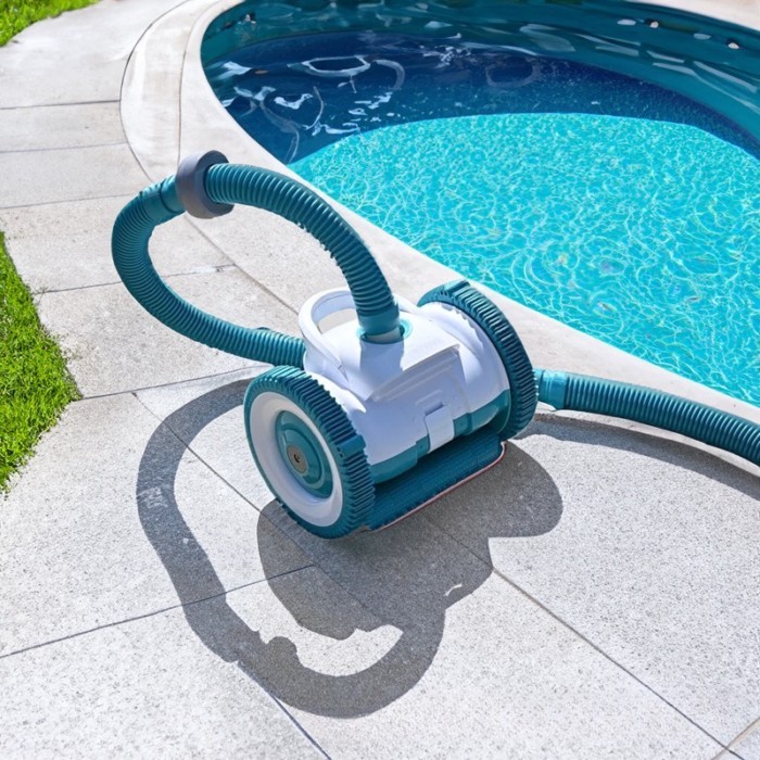 Automatic Wall-Climbing Pool Vacuum Cleaner  2-Wheel Robotic Suction Cleaner for Swimming Pools