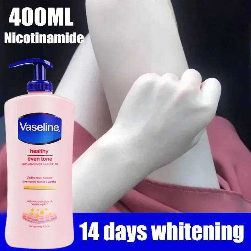 400ML วิตามิน B3 Vaseline Nicotinamide Whitening Lotion Skin Care Healthy White Body Brightening Cre