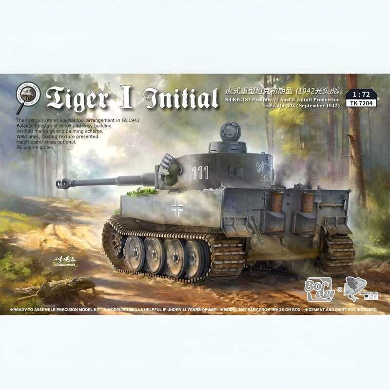 Border Model TK 7204 Tiger I Initial Sd.Kfz.181 Pz.Kpfw.VI Ausf.E Initail Production s.Pz.Abt 502 1