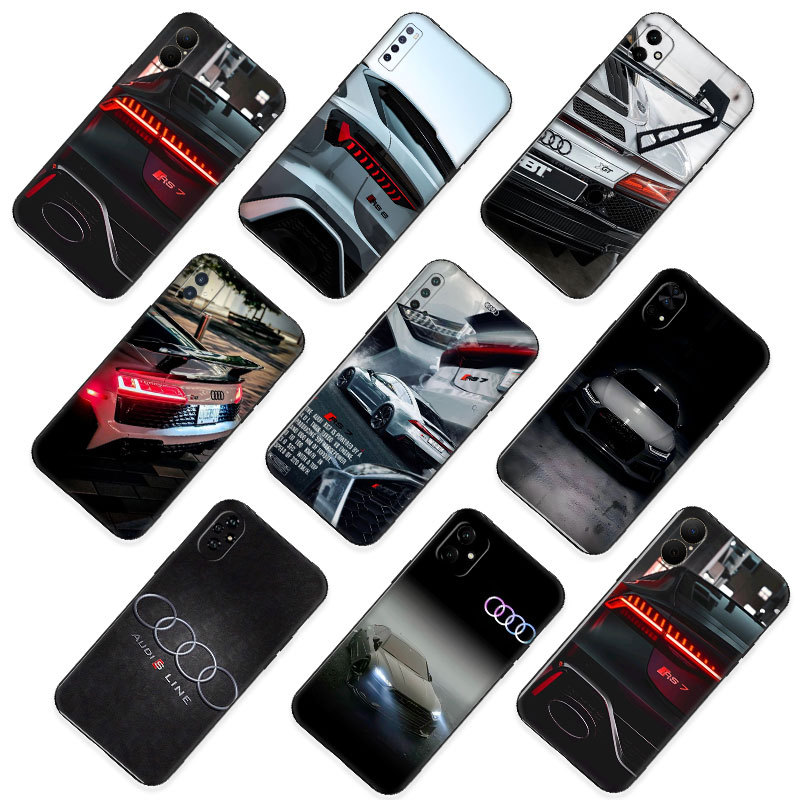 Audi RS 6 7 8 รถสปอร์ตมีสไตล์ ^GL-6 สําหรับ Huawei Nova 2i 2 Lite 3 3i 4E 5i 5T 7 SE 8i Y61 10 ความเ