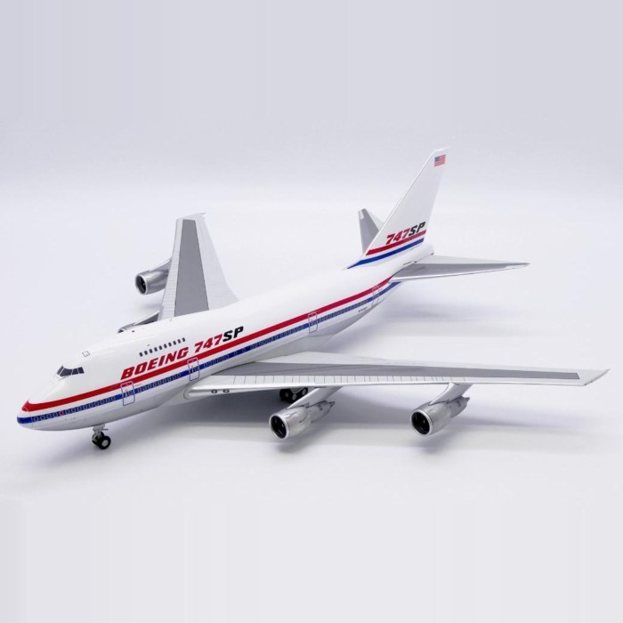 พร้อมสต็อก JC Wings 1: 200 โบอิ้งรุ่นเดิม B747SP N747SP วัสดุโลหะผสมขัดเงาออกจากรุ่นพิมพ์