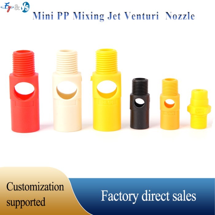 YS Quality Plastic Mini Scrubber Venturi Injector Aerator, Venturi Eductor Mixing Nozzle for Cleani