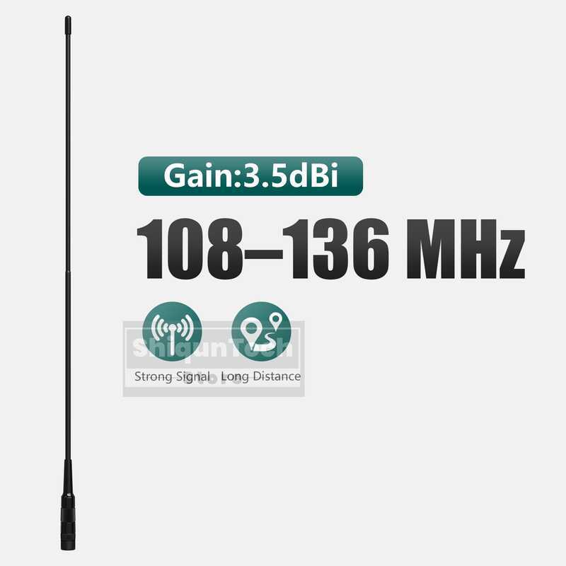 ▥ Am-771 Air Band 108-136Mhz BNC Connector High Gain Soft Antenna Enhanced Version For Ic-A6 Ic