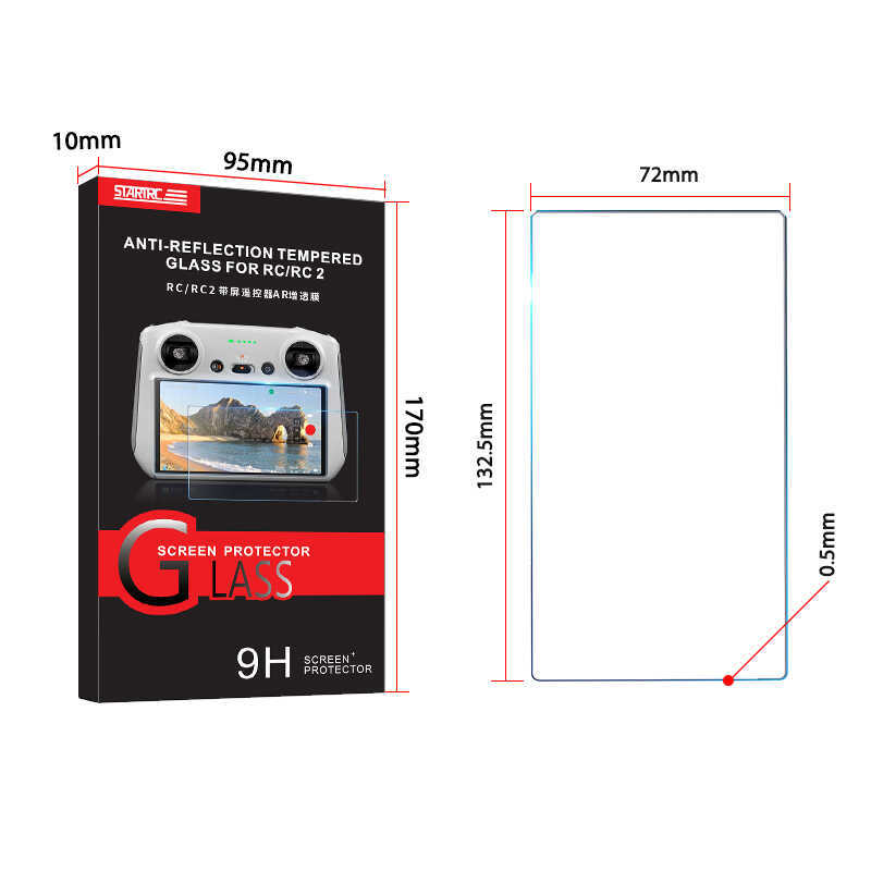 ▥ Mini 4 Pro/Mini 3 Pro/Air 3/Mavic Air 2 กระจกนิรภัย VR Anti-Reflective ภาพยนตร์ 9H สําหรับ DJ
