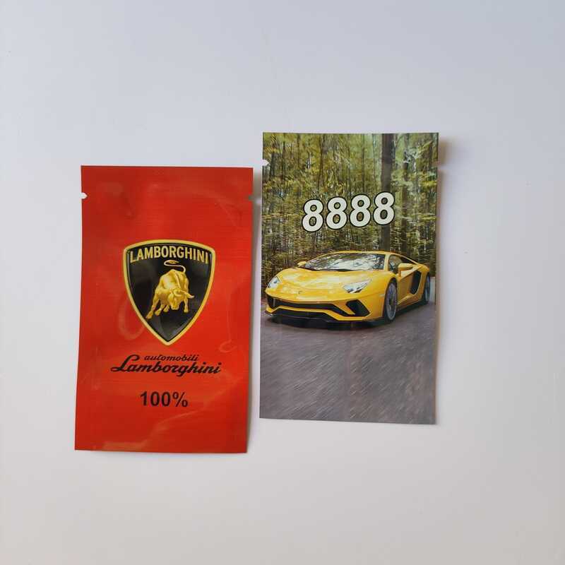 ❤100pcs 6x10cm Ataste ถุงบรรจุภัณฑ์พลาสติกฟอยล์สีแดง ลAM วัว 8888 ปิดผนึก