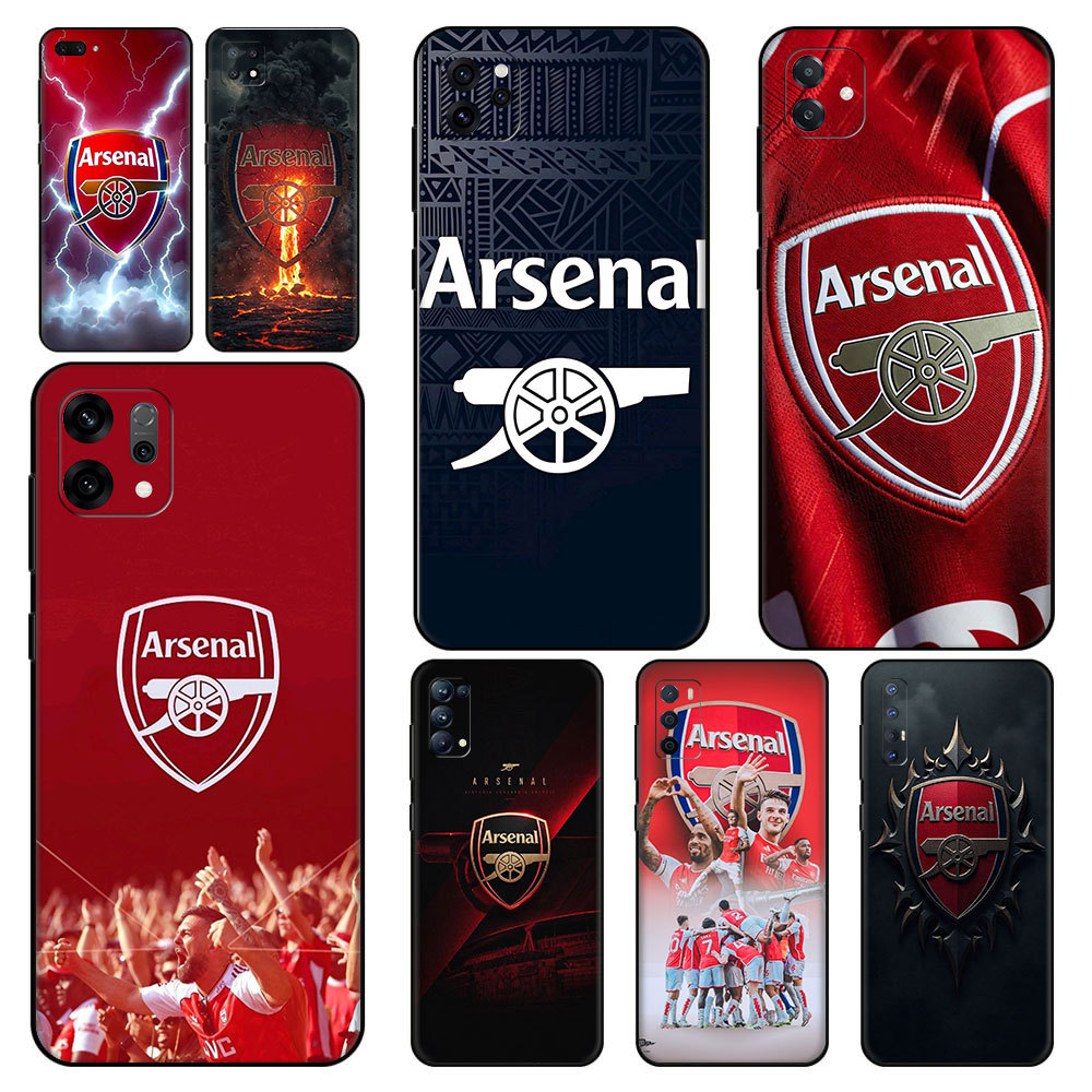 สําหรับ OPPO Reno12FS 12 A5i A5 Pro A5X เคสโทรศัพท์ TPU นุ่มกันกระแทกฝาครอบป้องกัน Arsenal Football 