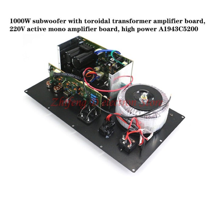 1000W subwoofer with toroidal transformer amplifier board, active mono amplifier board, high-power