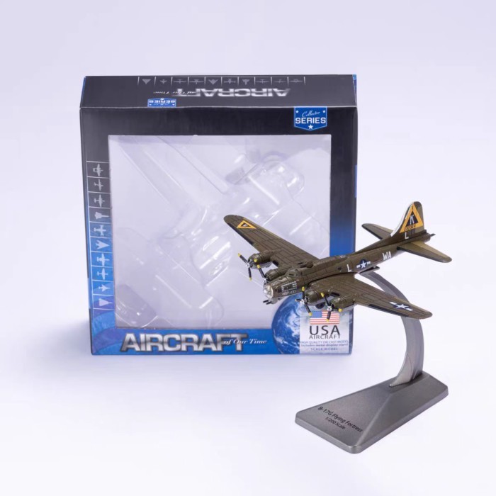 1: 200 World War II American B-17G Air Fortress Bomber จําลองเครื่องบินโลหะผสมรุ่น AF1