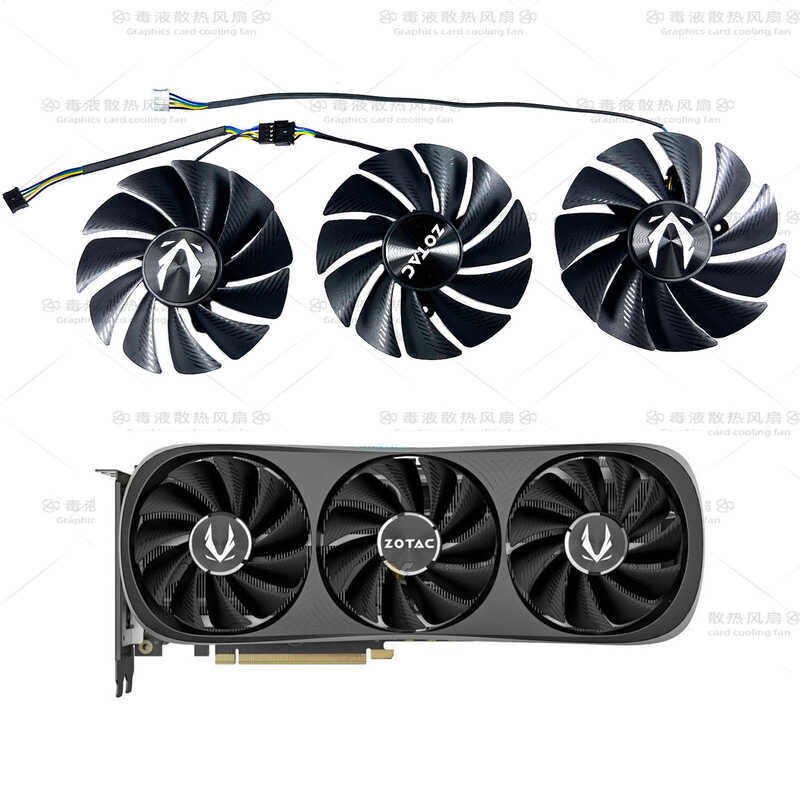 ZOTAC/ZOTAC RTX4070 4070S 4070ti 4070tiS 4080 TRINITY พัดลมการ์ดกราฟิก