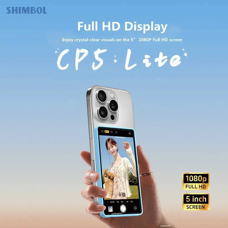 SHIMBOL CP5 Lite 5 "Vlog Selfie โทรศัพท์หน้าจอ 1080P FHD โทรศัพท์กล้องด้านหลัง Selfie Monitor สําหรั